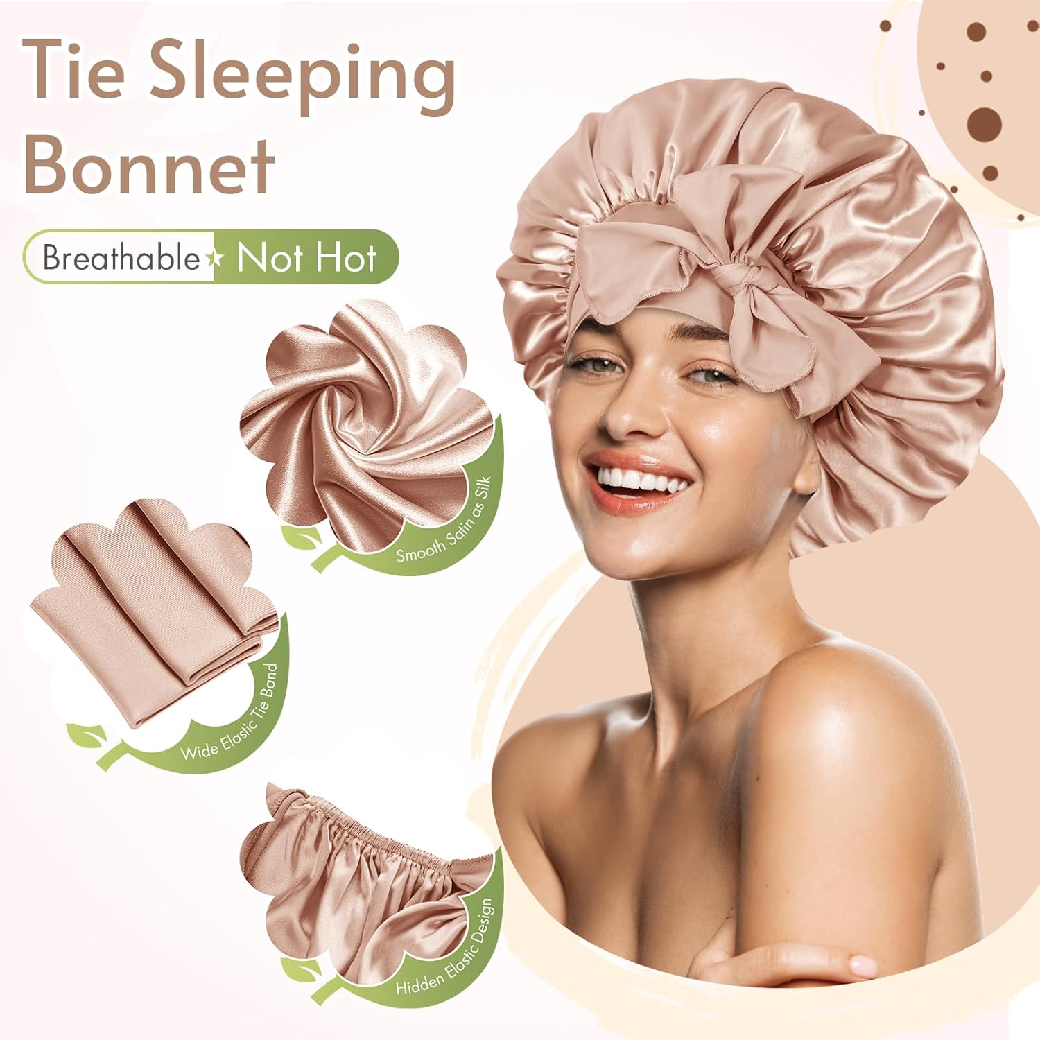 Satin Headband – Sleep Cap for Women