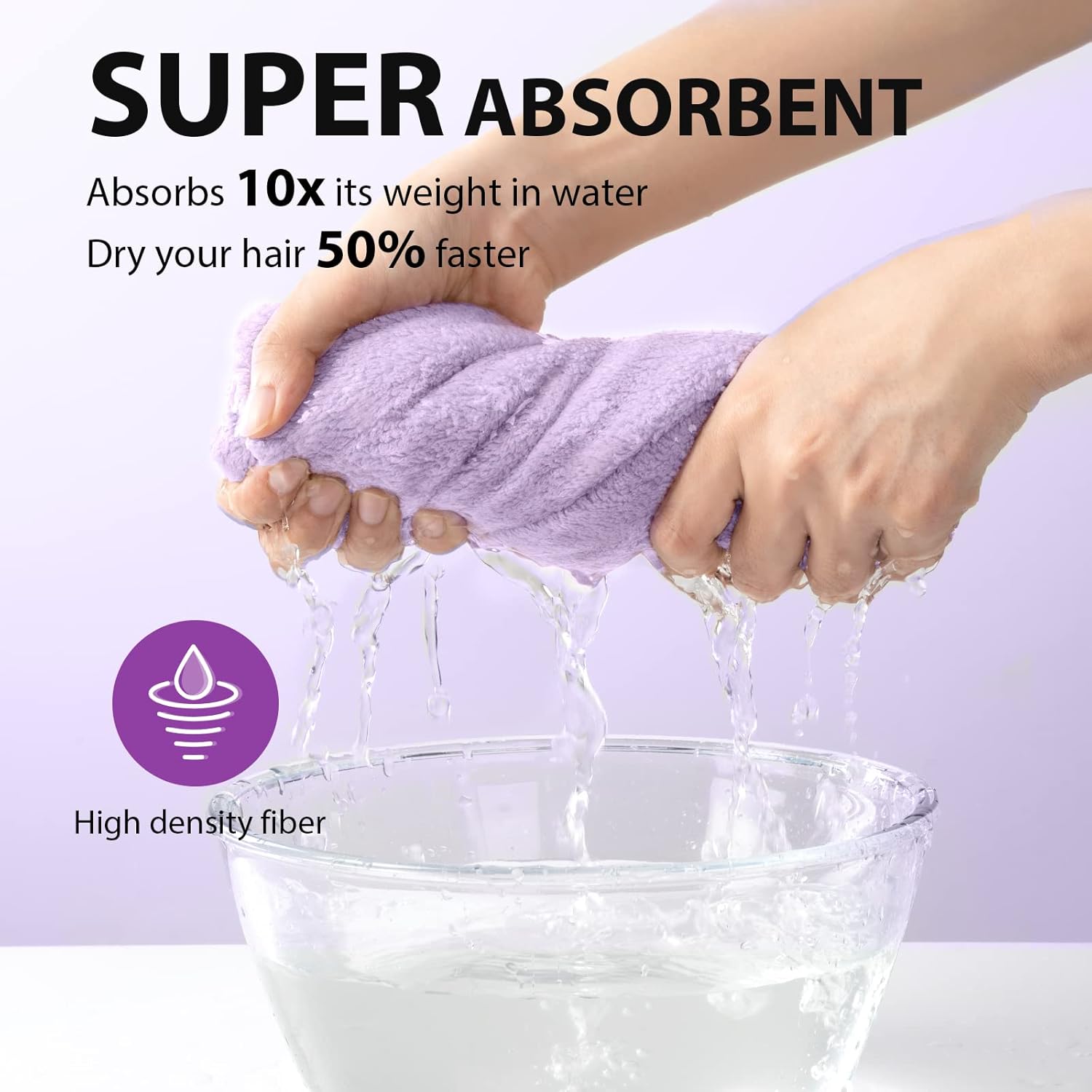 Microfibre Hair Towel Wrap – Pack of 3