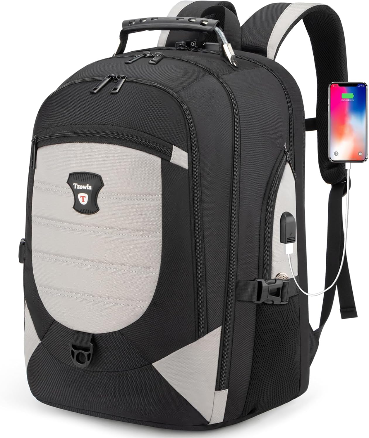 Waterproof Anti-Theft Laptop & Travel Backpack with USB Port – 43.94 cm