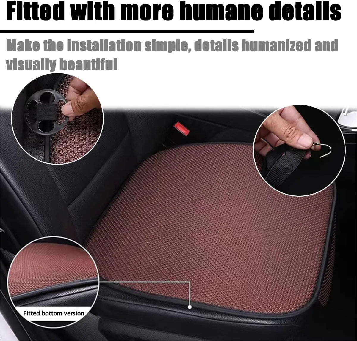 Non-slip Car Cushion Made of Ice Silk, Suitable for Summer Use