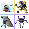 Malleable Anti-Stress Fidget Spinner for Kids & Adults – Set of 4