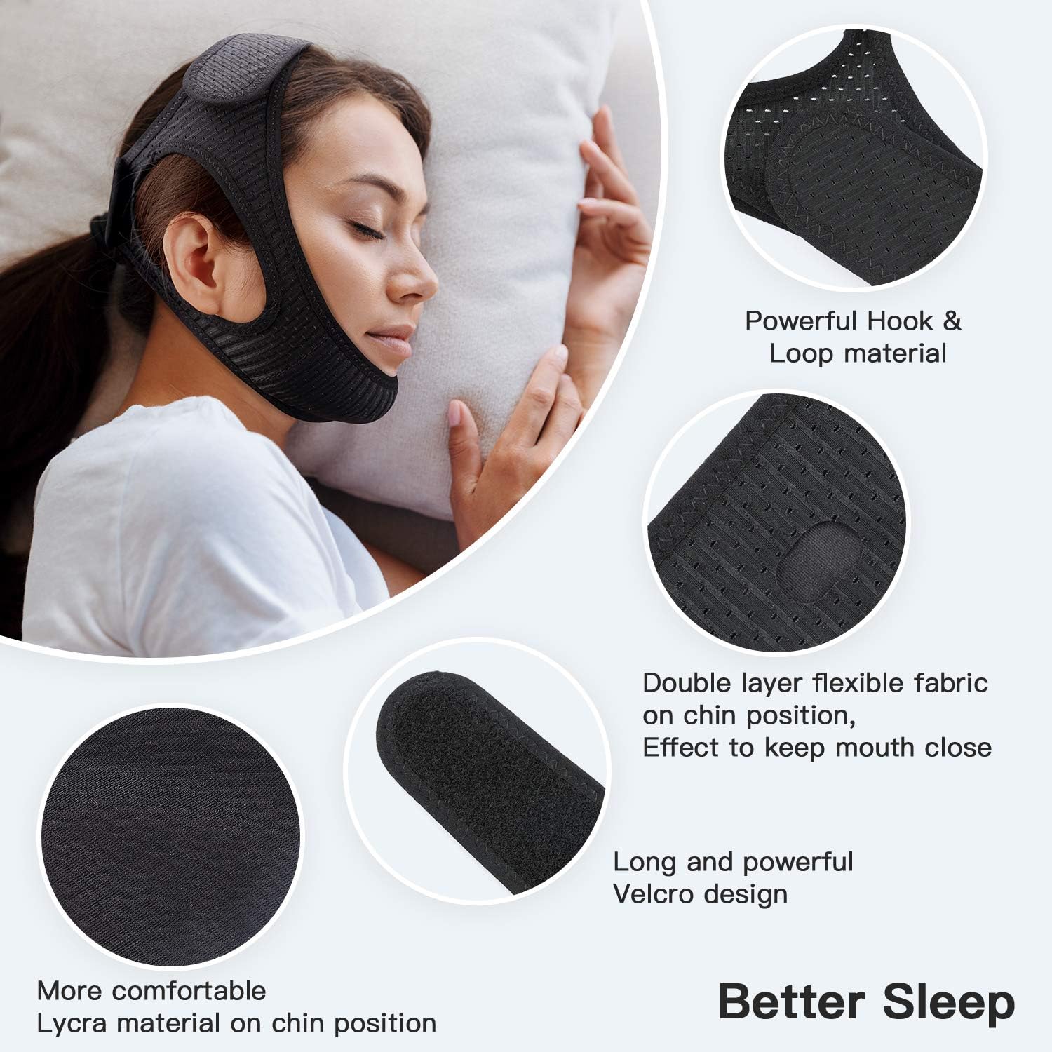 Anti-Snore Chin Strap – For a Peaceful Night's Sleep