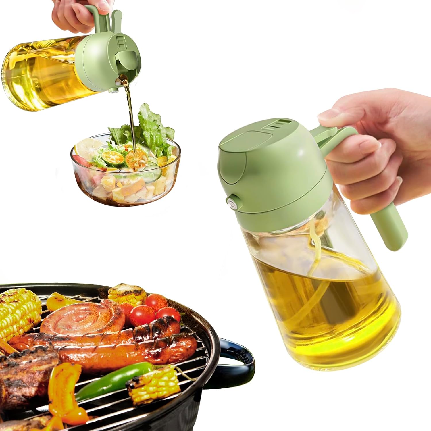 Premium 2-in-1 Olive Oil Sprayer - DualSpray