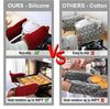 6-Piece Heat-Resistant Oven Glove and Pot Holder Set