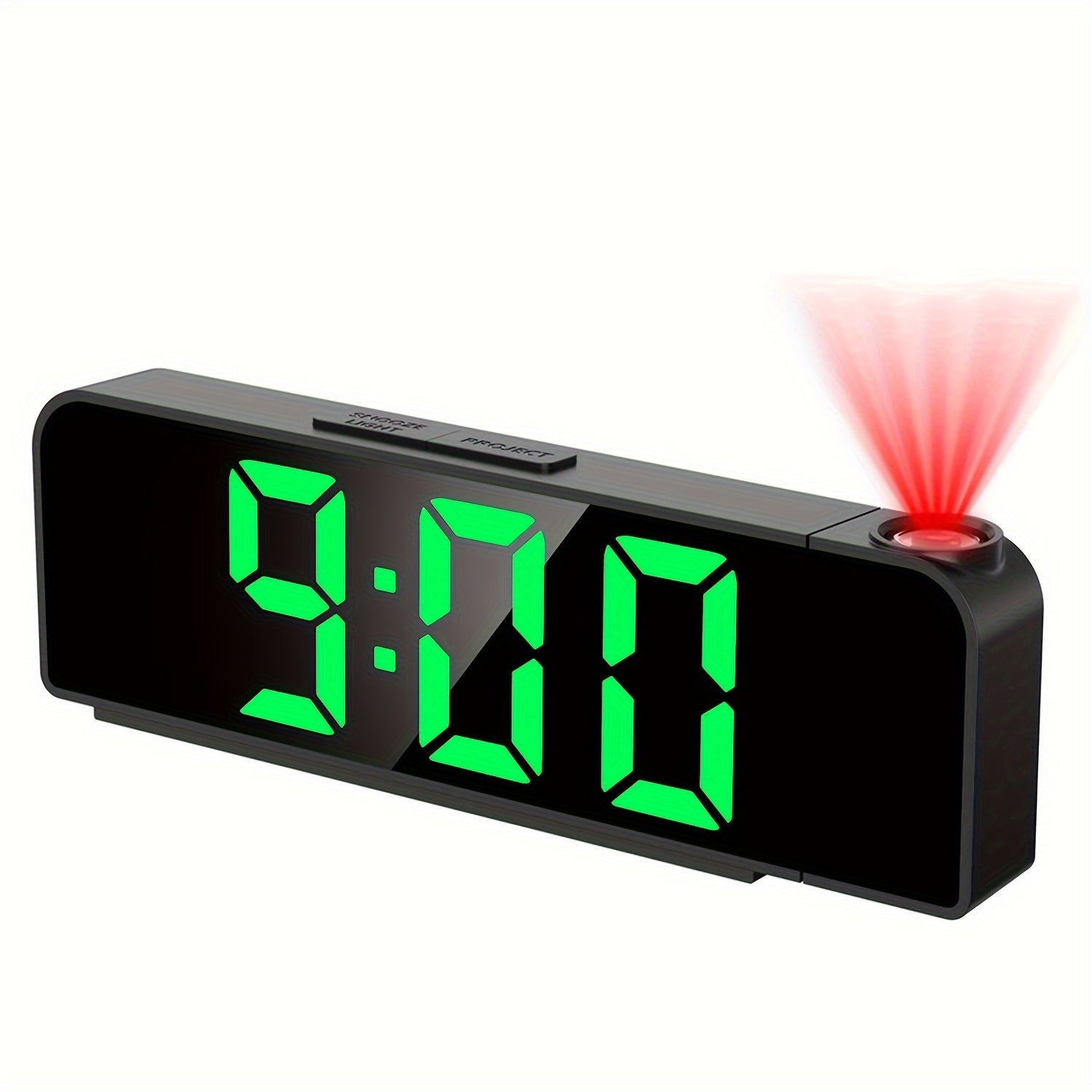 LED Projection Alarm Clock – Temperature and Date Display with USB Power