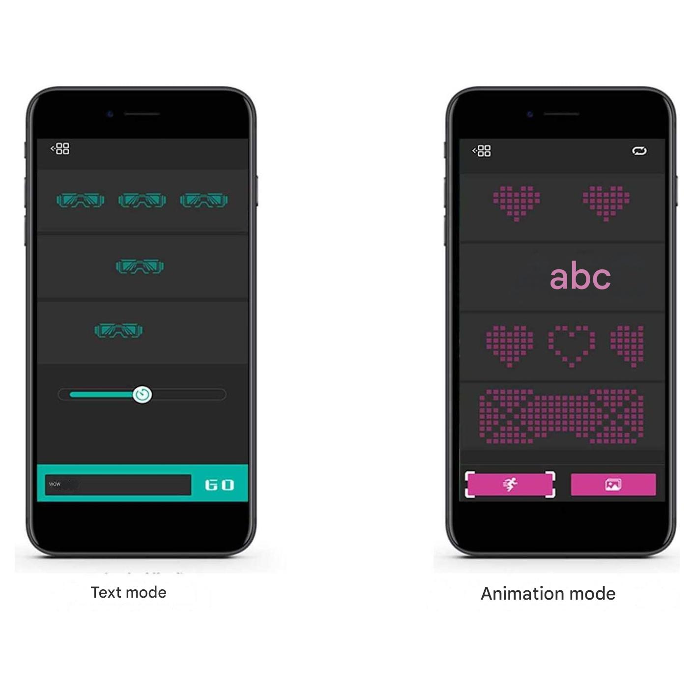 App-programmable LED Party Glasses - GlowBeat