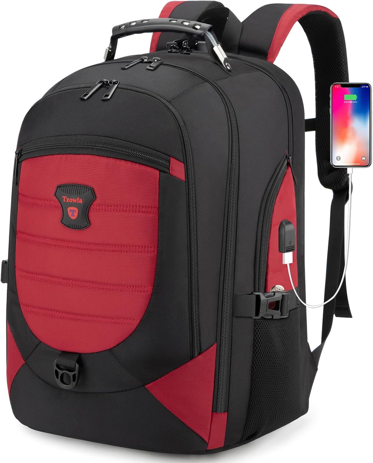 Waterproof Anti-Theft Laptop & Travel Backpack with USB Port – 43.94 cm