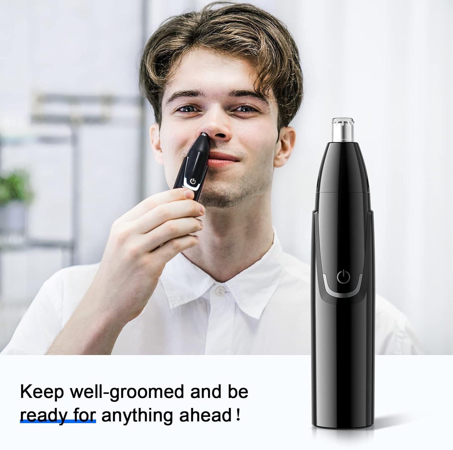 Rechargeable Nose and Ear Trimmer - Painless Grooming Treatment