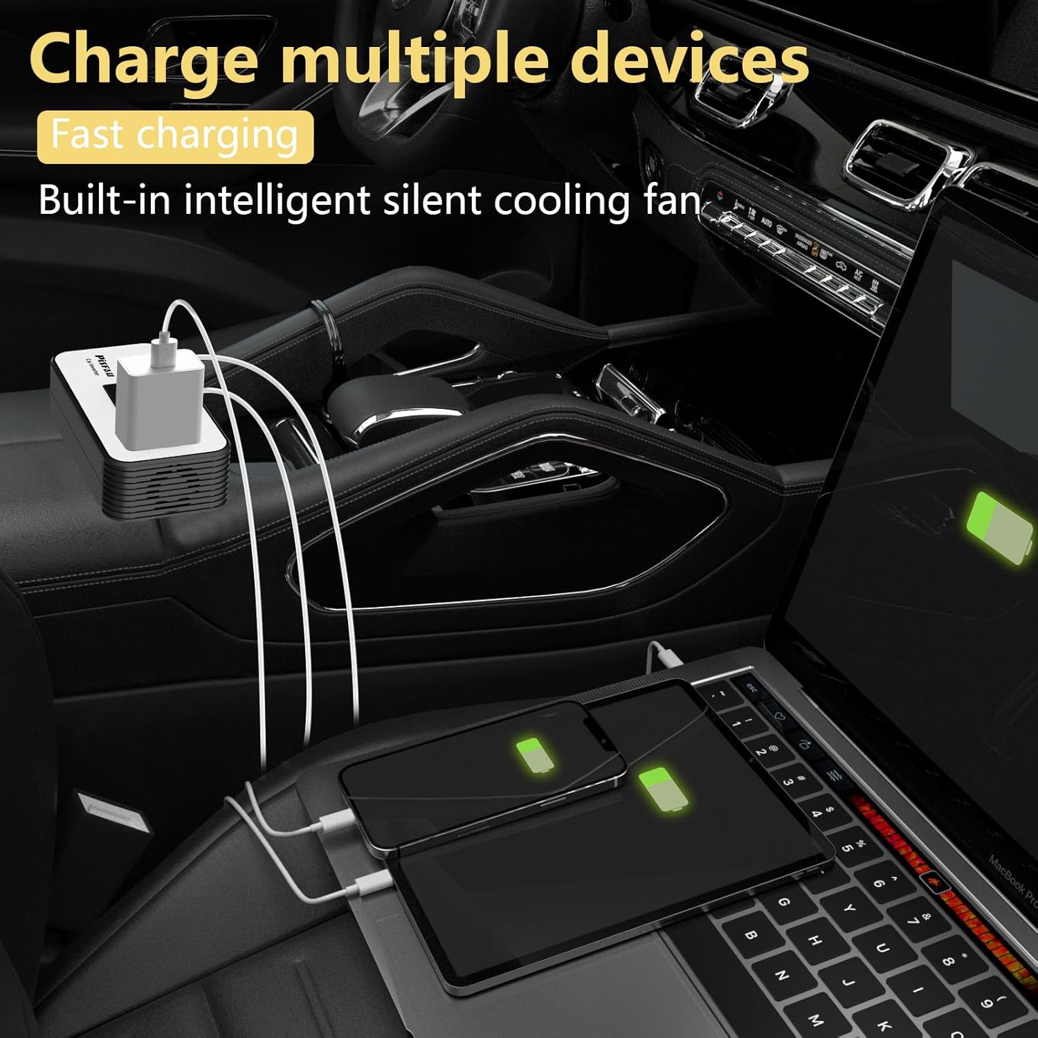 200W Car Inverter – DC 12V to 220V AC with USB-C & Fast Charging Function