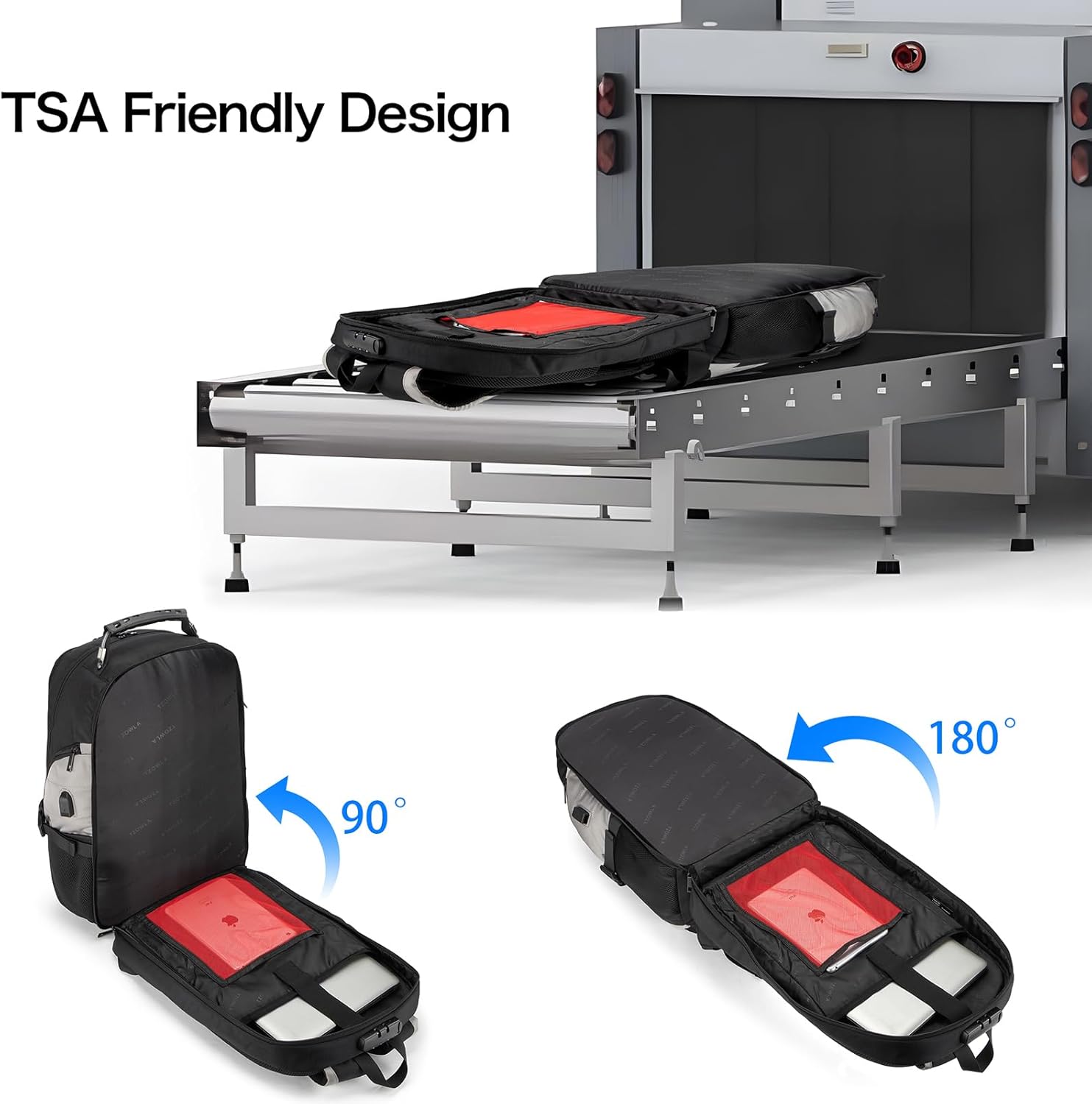 Waterproof Anti-Theft Laptop & Travel Backpack with USB Port – 43.94 cm