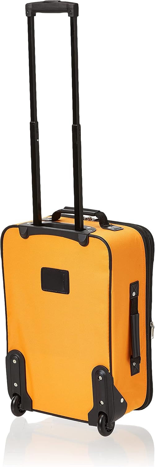 2-Piece Softside Upright Luggage Set with Cabin Bag & Smooth-Running Wheels