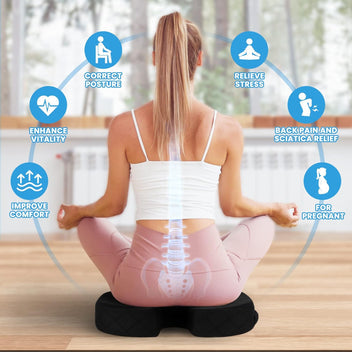 Memory Foam Seat Cushion for Chair – Comfort for Car Seat and Office Chair