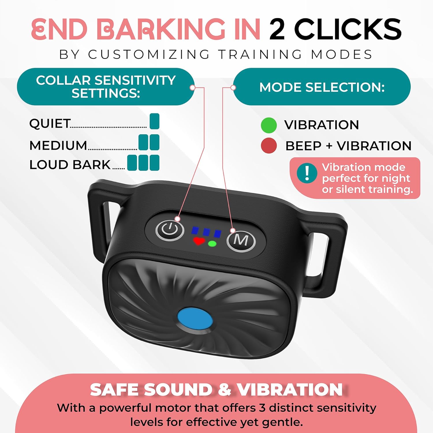 BarkEase Anti-Bark Collar | For Small Dogs