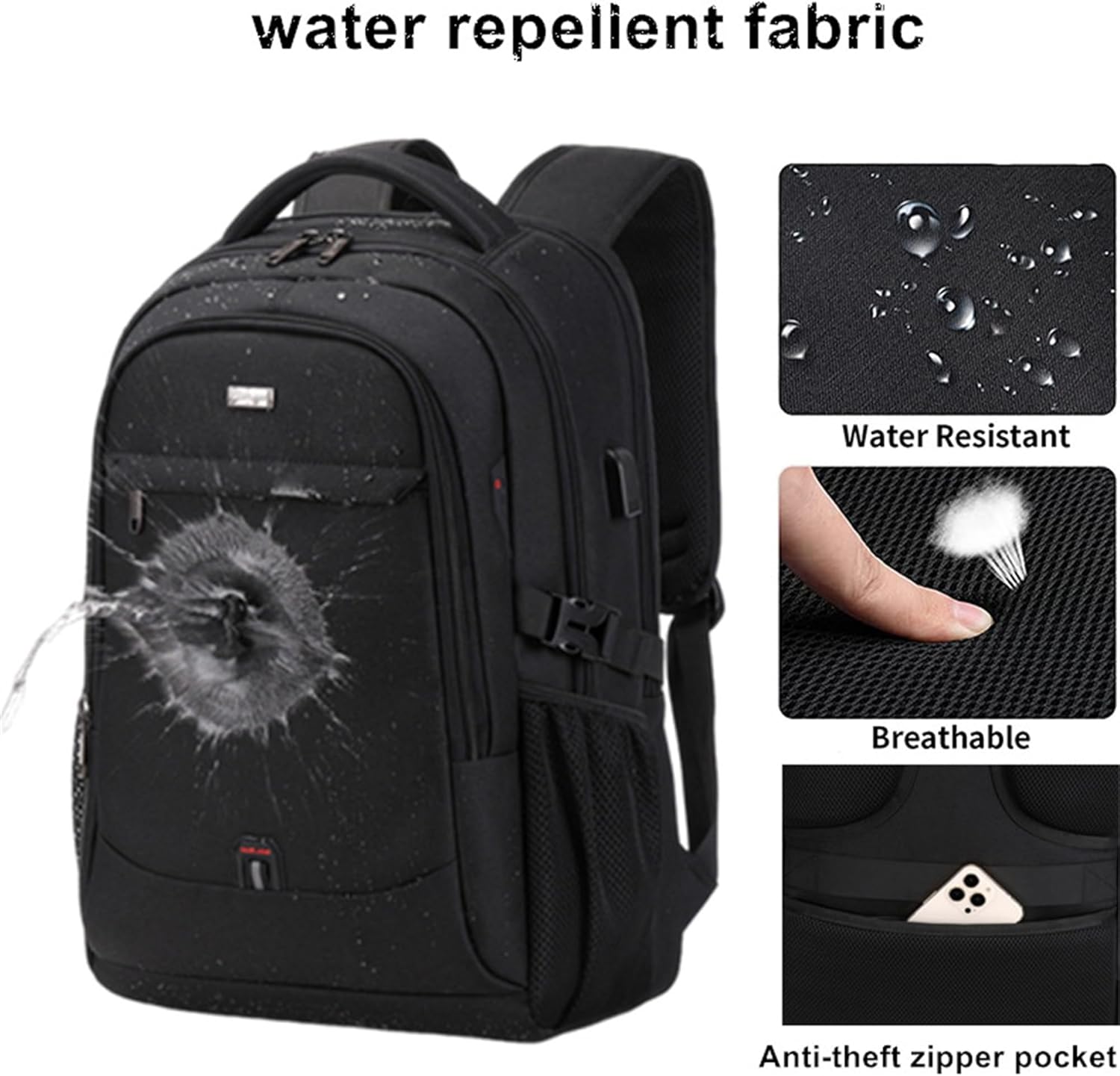 Waterproof Laptop and Travel Backpack with Organised Compartments