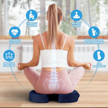 Memory Foam Seat Cushion for Chair – Comfort for Car Seat and Office Chair