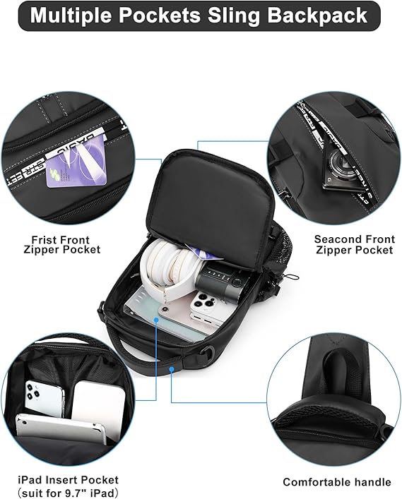 Compact Crossbody Sling Backpack – UrbanLite