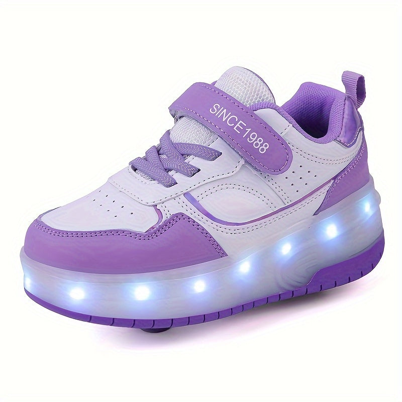GlowRiders Roller Sneakers - For Children with Light Show
