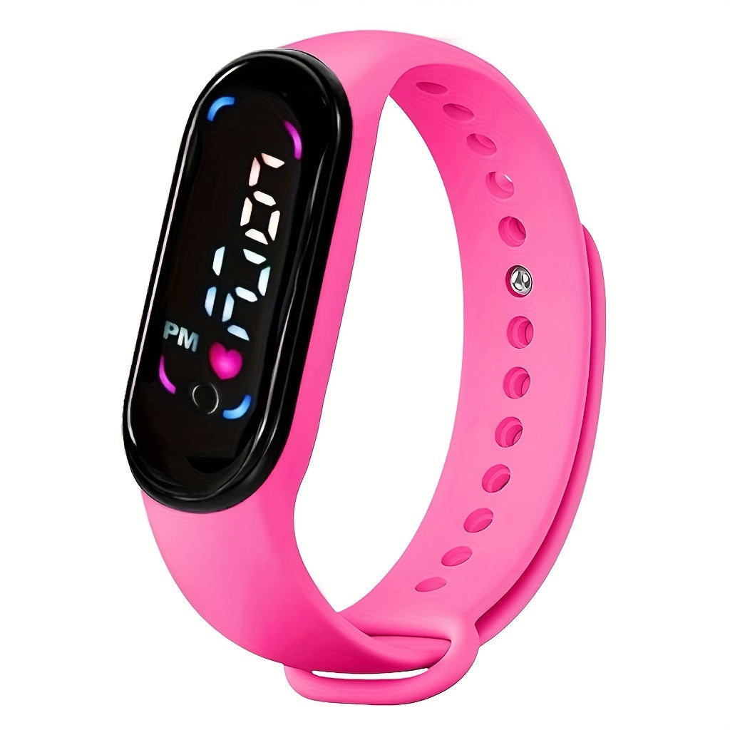 Glowing Children's Watch - Colourful LED Display and Sporty Design