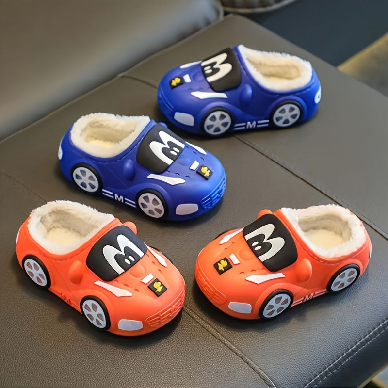 Joyful Car Slippers for Children - Playful and Comfortable for Home