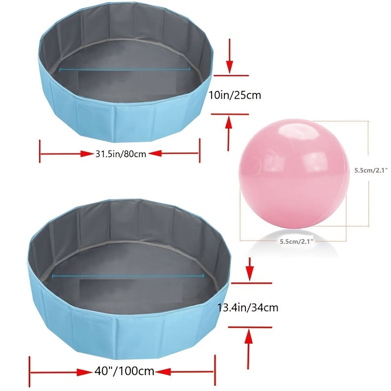 Ocean Ball Pit FunZone - Colourful, Foldable and Safe Play Fun for Little Ones