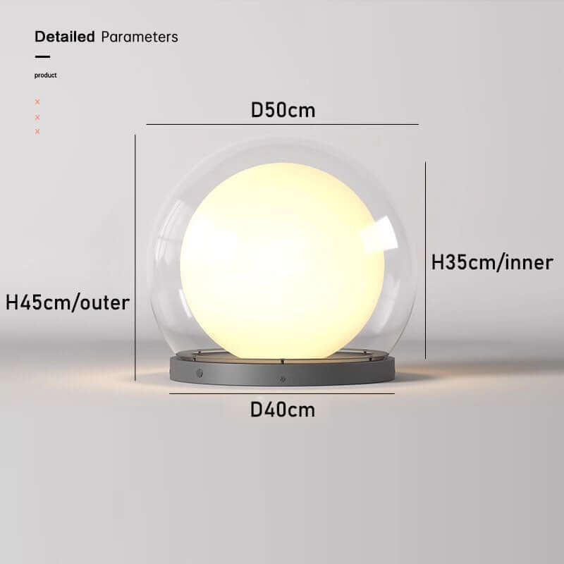 Modern Outdoor Lamp - Moon Shaped Design
