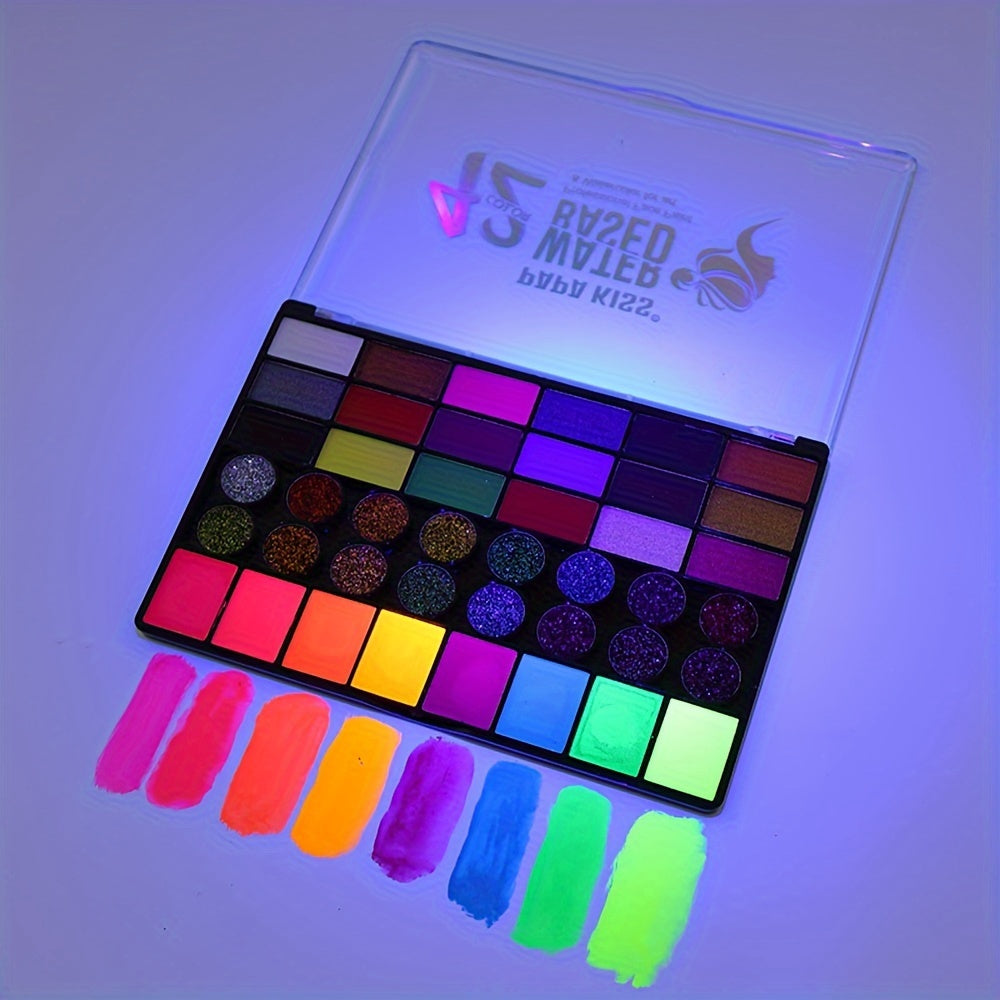 42-Colour Water-Based Face and Body Paint Set – Perfect for Creative Art and Painting