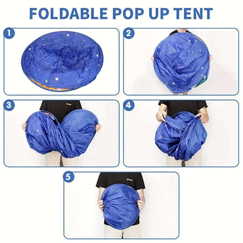 Galaxy Explorer Pop-up Play Tent - Space Theme for Outdoors and Indoors