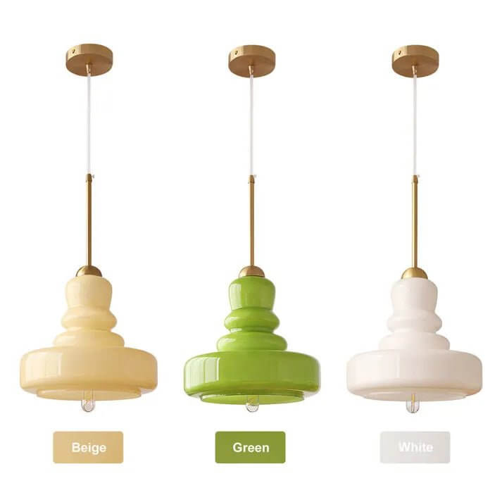 Glass Pendant Lamp - Bauhaus Design