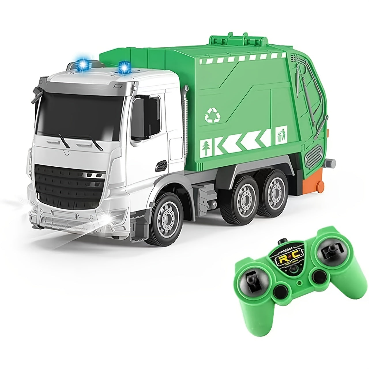 EcoTruck RC Rubbish Truck - Realistic Toy Vehicle with Light & Sound