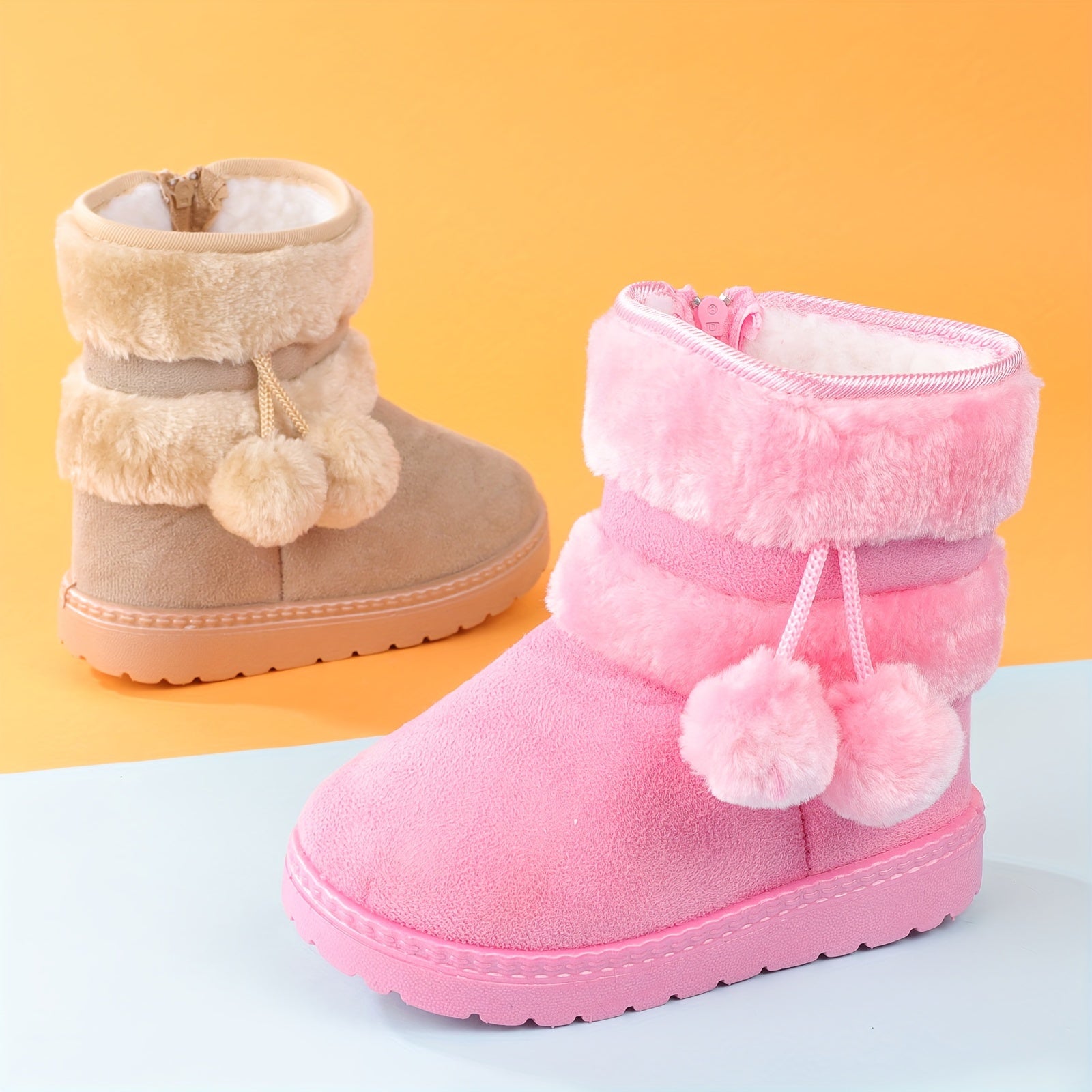 Cute Plush Boots for Girls - For Warmth and Comfort