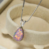 Minimalist Drop Opal Pendant Necklace – Selina