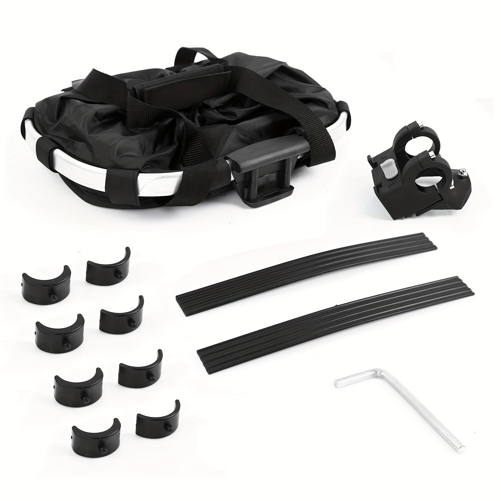 Foldable Bike Basket – High Capacity and Sturdy Load-Bearing for Bikes and Pets