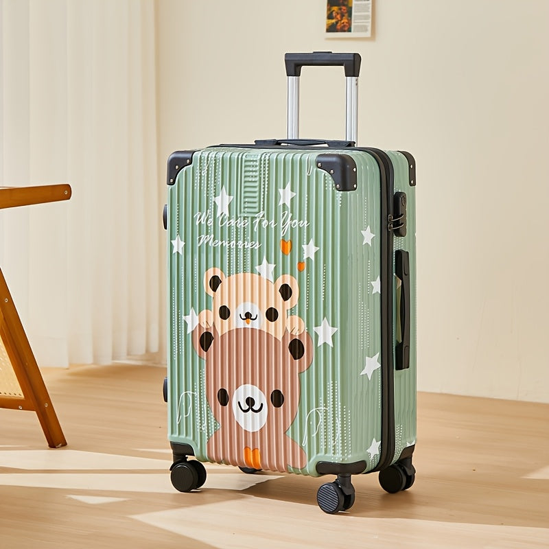 Luxury Graffiti Suitcase with Space Theme – 24 Inch Airline Case with Spinner Wheels and TSA Lock