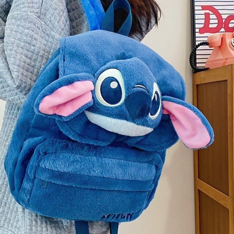 Disney Stitch Plush Backpack for Children – Cute and Durable for School and Daily Use