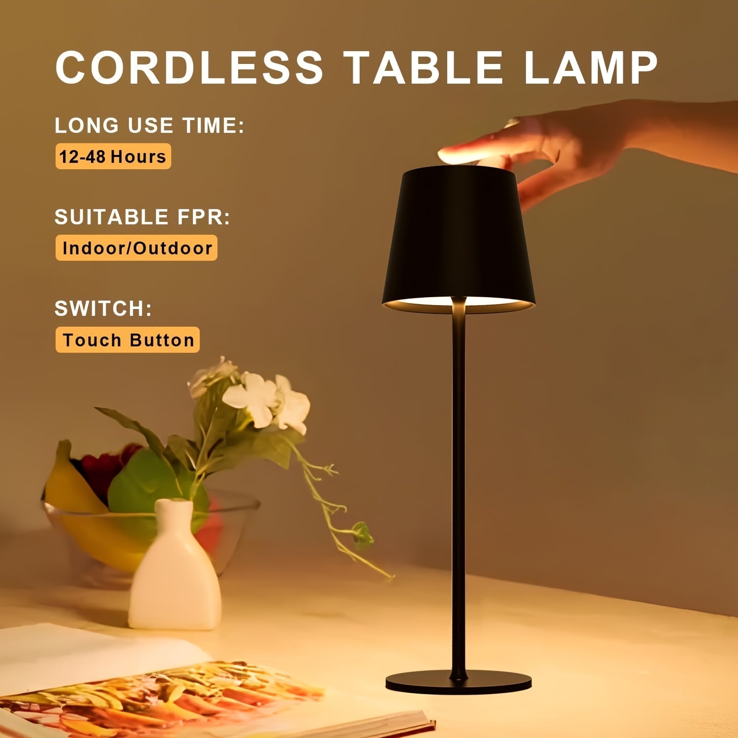 Stylish Wireless Table Lamp – Modern and Practical