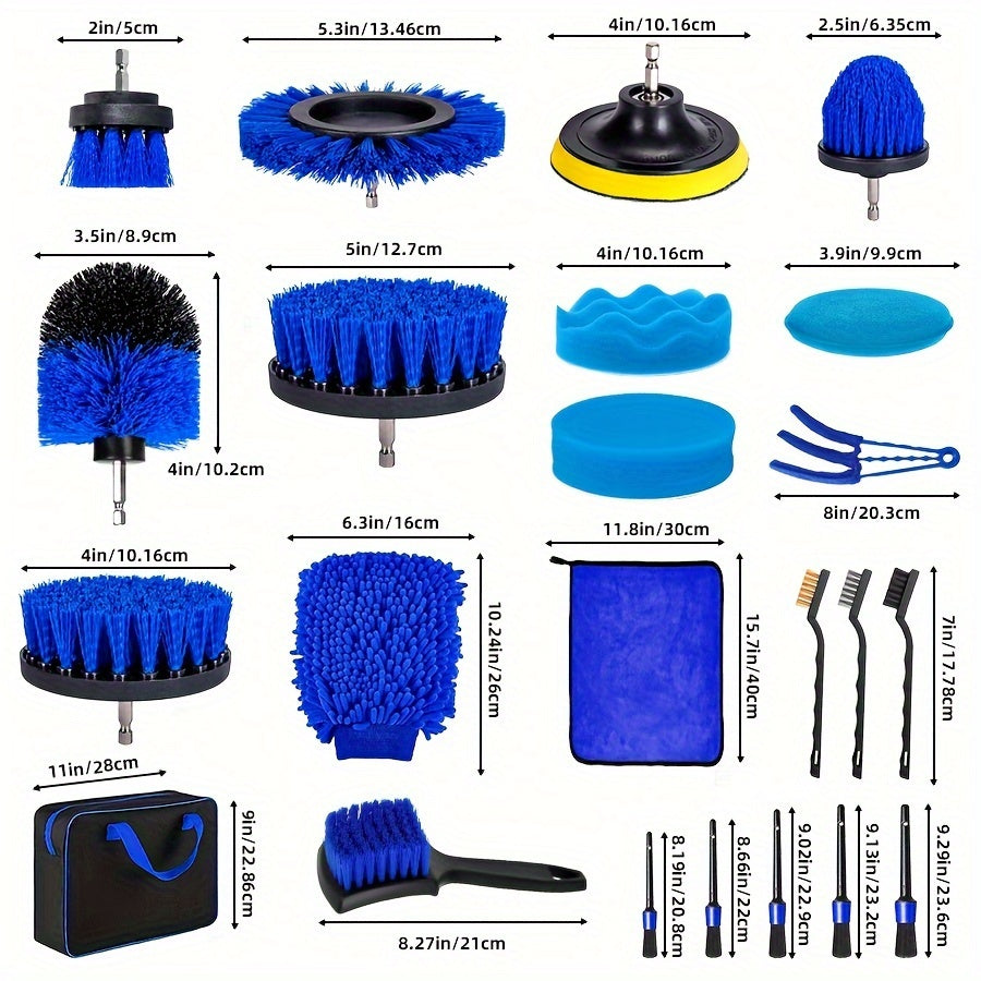 Multifunctional Car Wash Brush Set – Complete and Practical