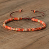 Braided Bracelet with 2.4 mm Natural Stone Beads – Seraphina