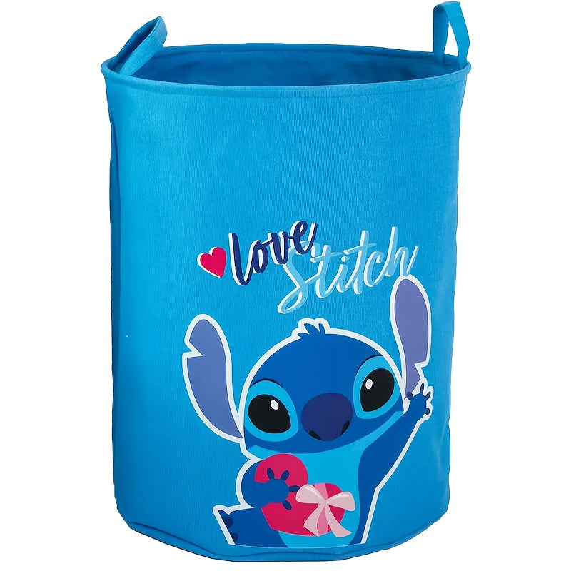Foldable Laundry Basket with Stitch Theme – Ideal for Laundry and Toy Storage