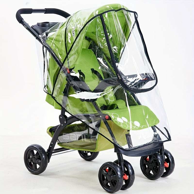 Transparent Pram Rain Cover - For Weather-Resistant Protection