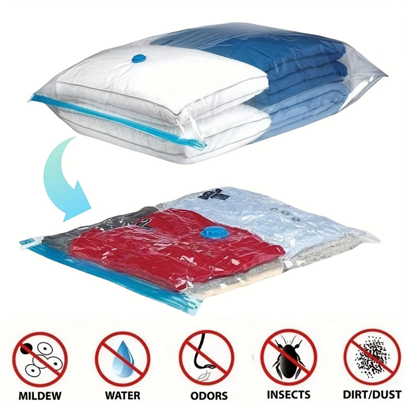 Set of Extra Large Vacuum Storage Bags – Reusable, Waterproof and Space-Saving