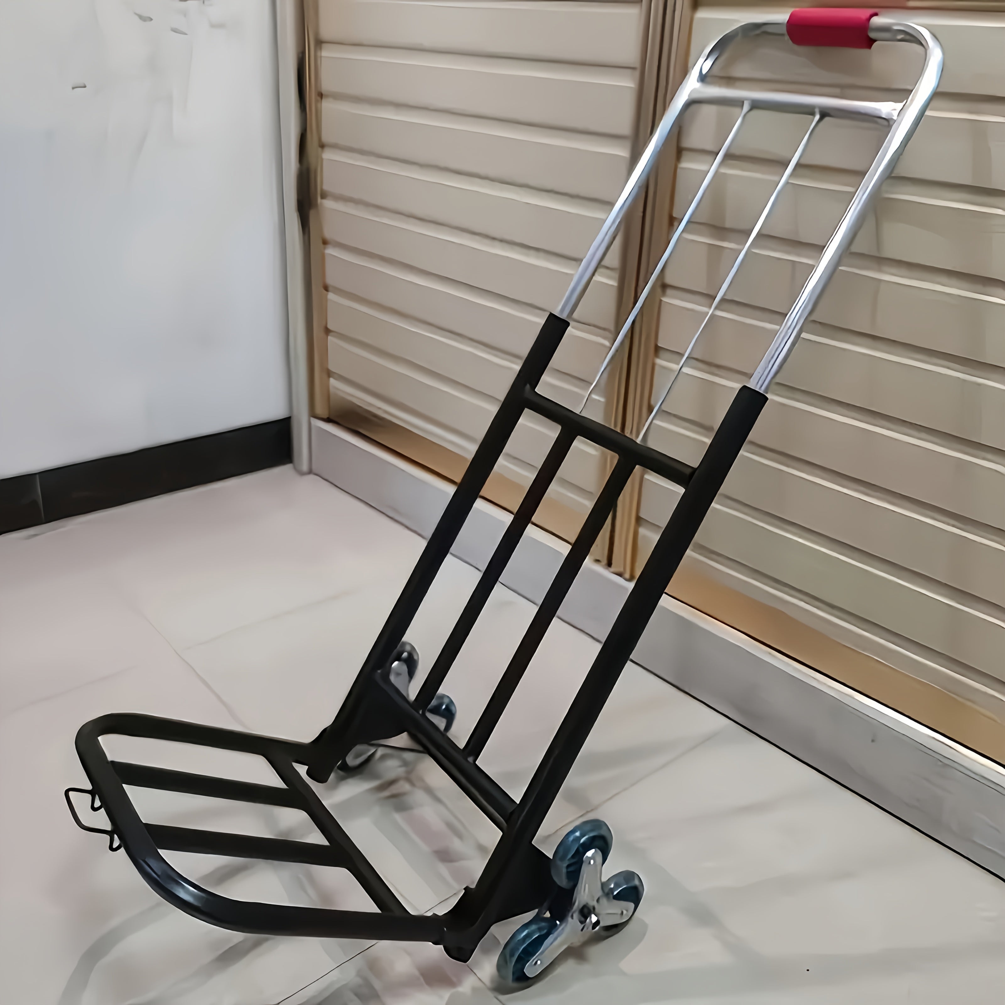 Heavy-Duty Tri-Wheel Stair-Climbing Hand Truck – Portable Folding Dolly for Heavy Loads