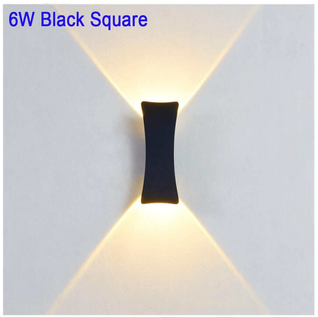 Modern Outdoor Wall Light - Oval & Rectangular Design