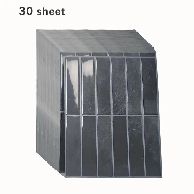 FlexiTile – 3D Self-Adhesive Wall Tiles (5/10/30 pieces) – Heat Resistant for Kitchen and Bathroom