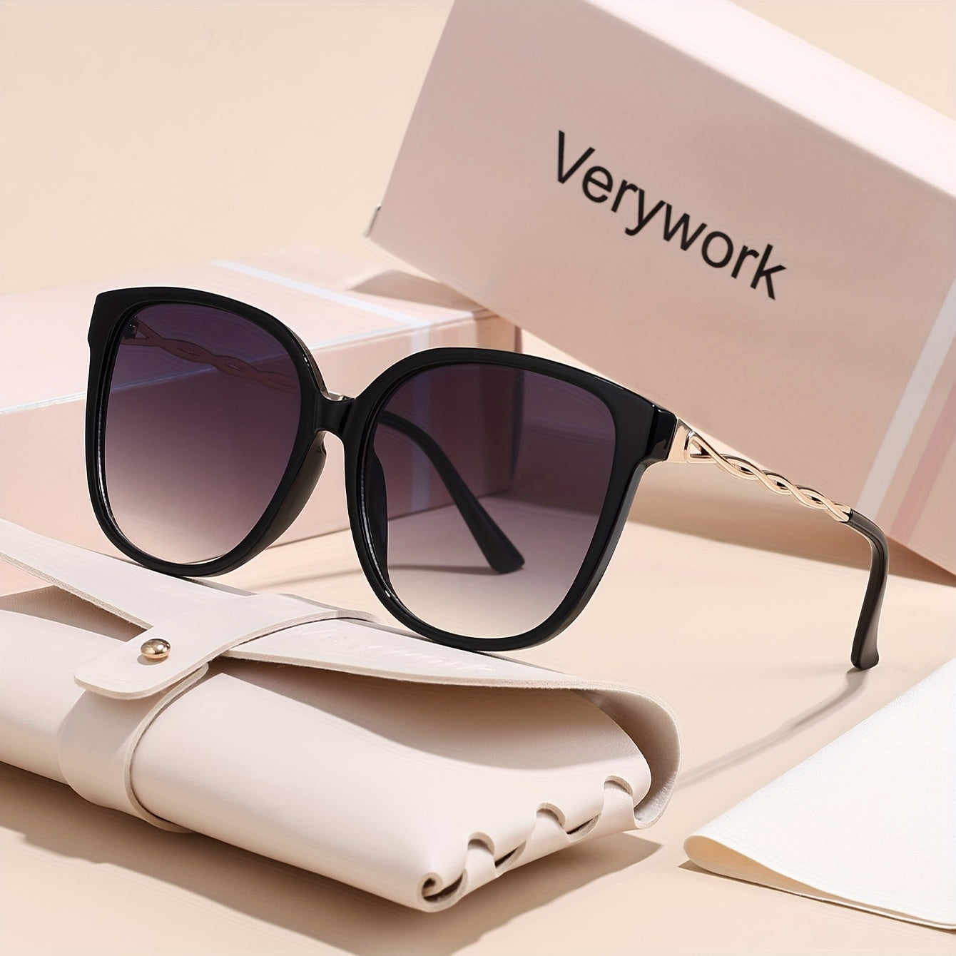 Retro Sunglasses for Women – Stylish Square Sunglasses with Anti-Reflective Lens