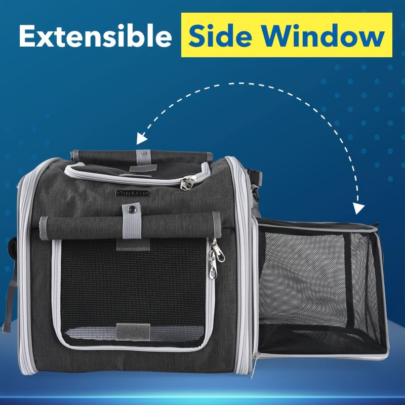 Expandable Pet Bicycle Basket – Comfortable and Safe for Small Dogs and Cats