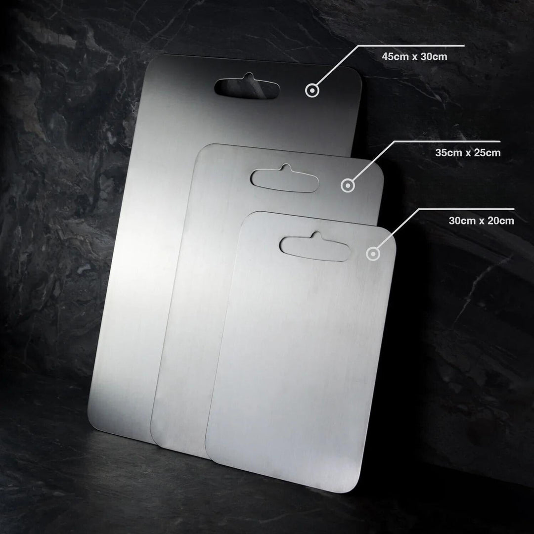 Titanium Cutting Board Without BPA or Microplastics - PureSteel