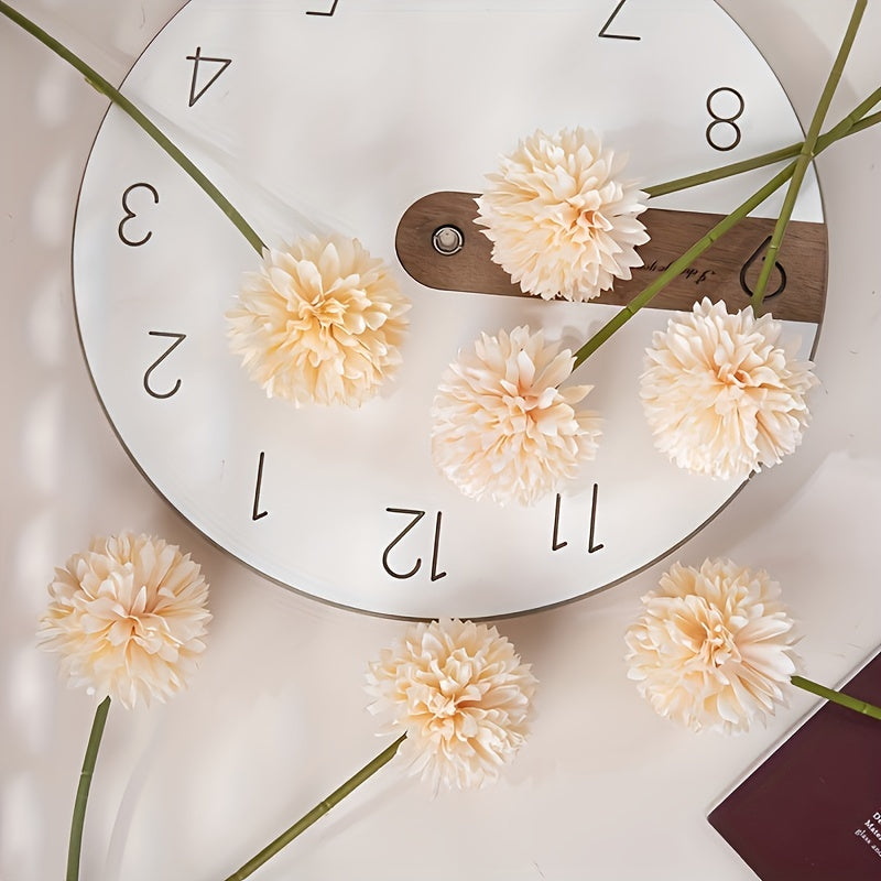 Set of 5 Artificial Chrysanthemum Flowers – Realistic Arrangements for Weddings and Home Decoration