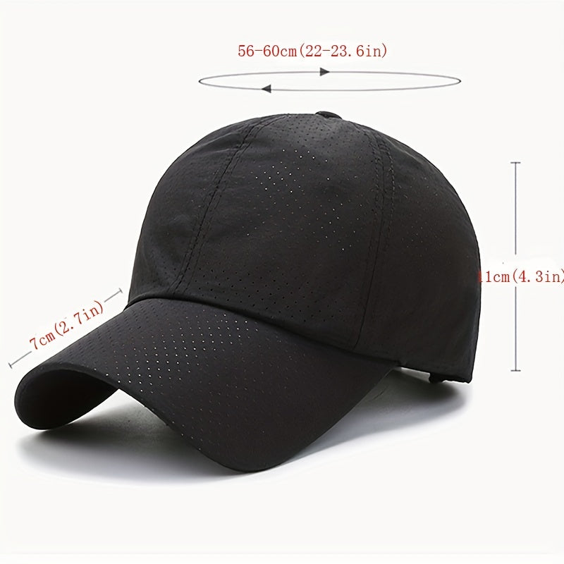 Quick-Drying Mesh Cap – UV-Resistant Cap for Outdoor Sports and Activities