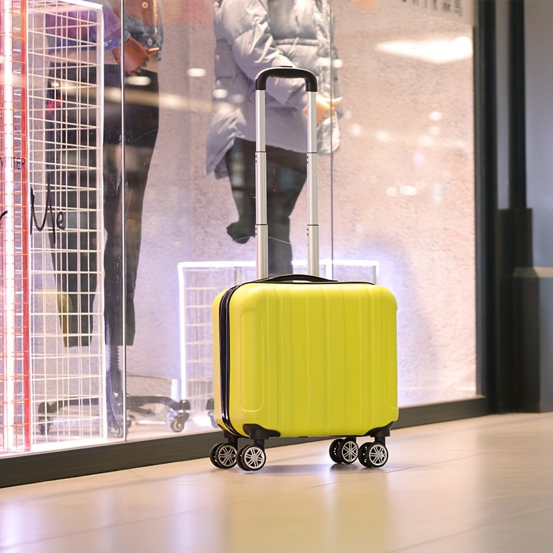 Stylish 18-Inch Suitcase – Aviation Cabin Case with Silent Spinner Wheels and Sturdy Construction