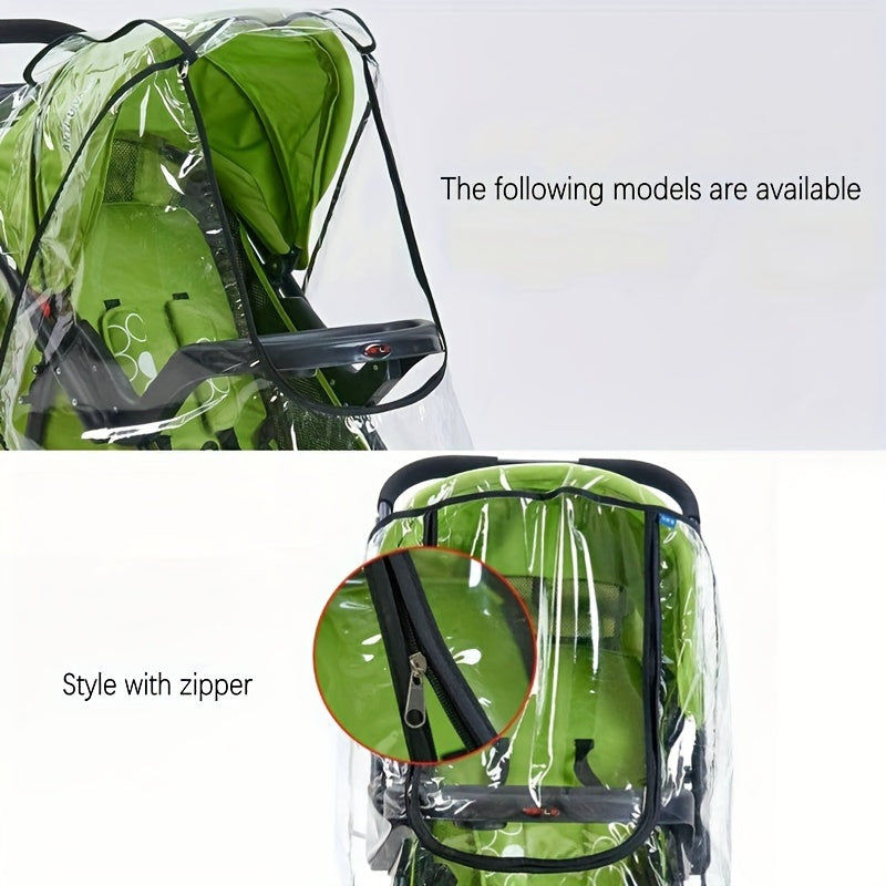 Transparent Pram Rain Cover - For Weather-Resistant Protection